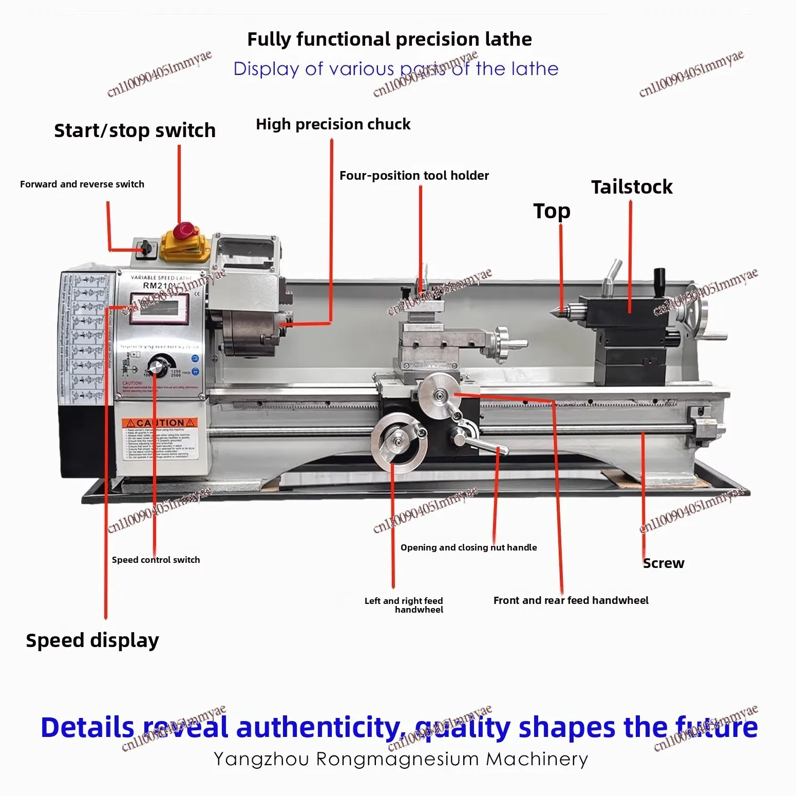 Brushless Micro Lathe Small Household Metal Stainless Steel Processing Multifunctional