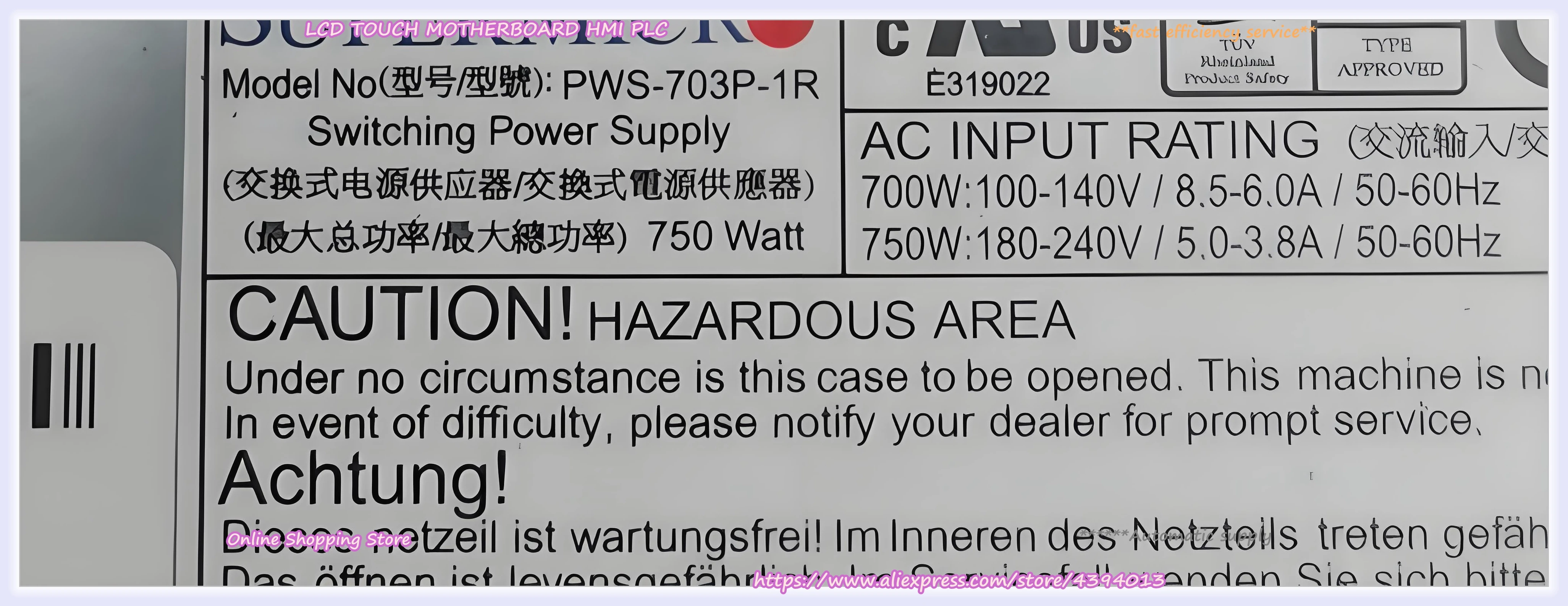 703P-1R PWS-703P-1R 750W Power Supply Server Module Tested Adapter