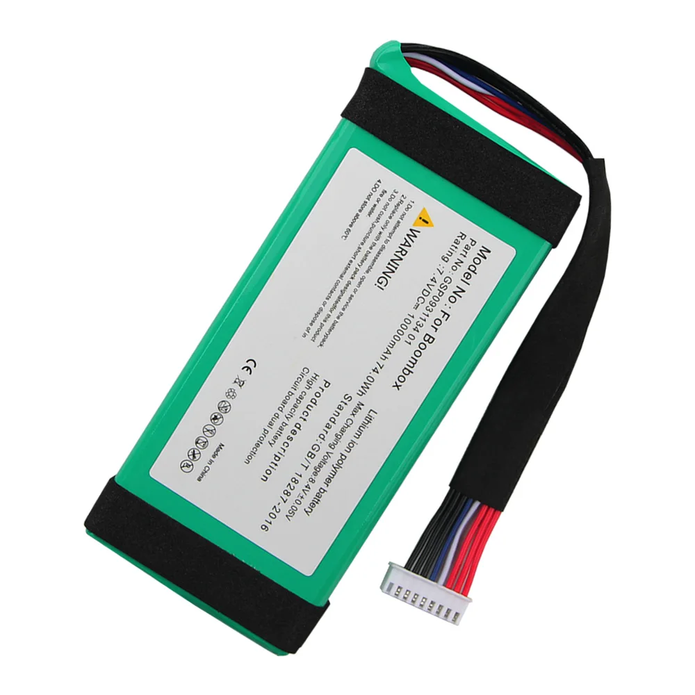 New Battery GSP0931134 01 For JBL BoomBox Bluetooth Speaker 10000mAh 74Wh High Capacity