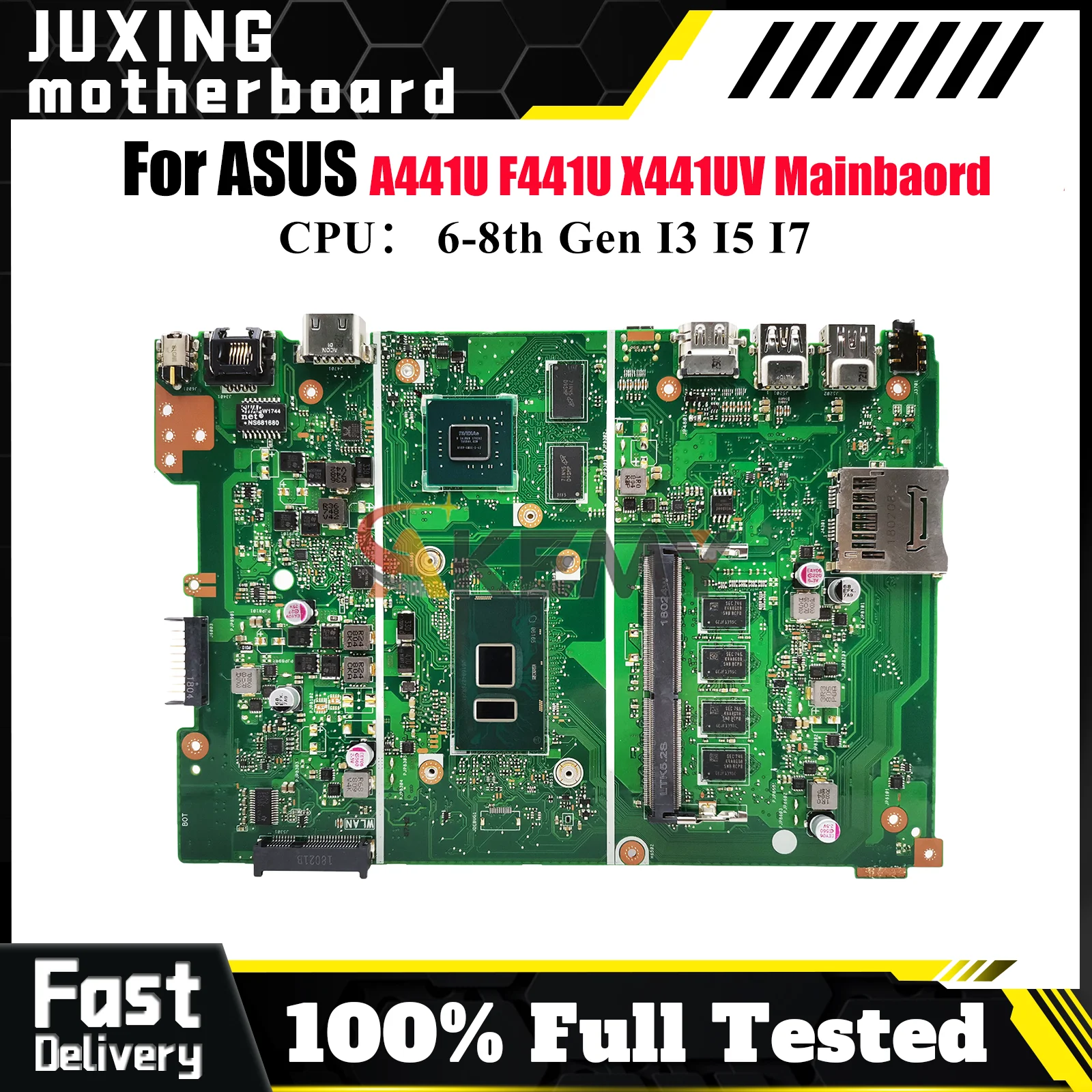 

Материнская плата для ноутбука X441UV для ASUS X441URK X441U X441UAK A441U F441U X441UAR X441UBR X441UB X441UVK с процессором I3 I5 I7