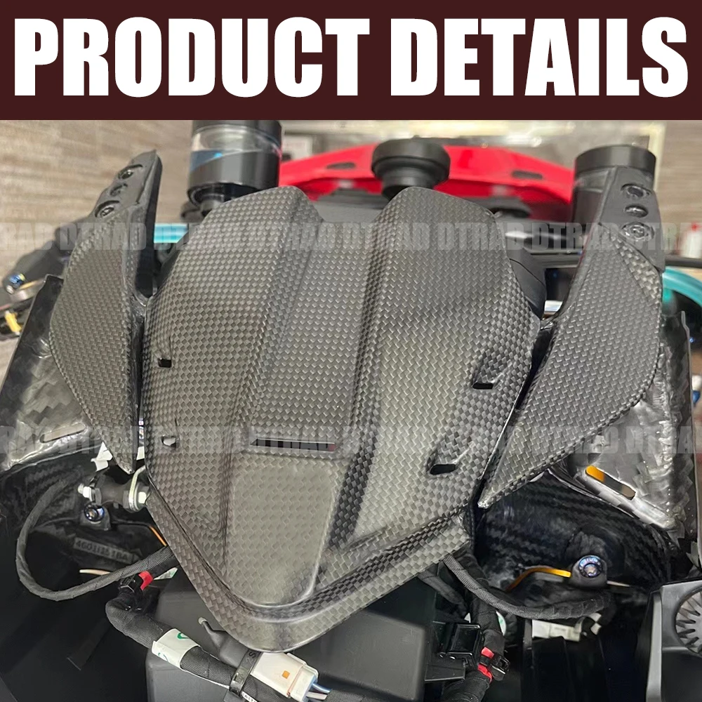 Motorcycle Accessories Carbon Fiber Front HeadLight Bracket Holder For DUCATI PANIGALE V4 V4S V4R 2018-2023 Upper HeadLamp Stand