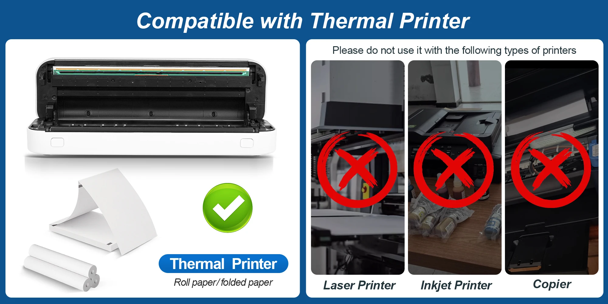 A4 Tragbarer Thermodrucker mit Bluetooth & USB, für Fotos, TXT, Word, PDF-Dokumente, kompatibel mit Android-, iOS- und Windows-Systemen – Detail 9