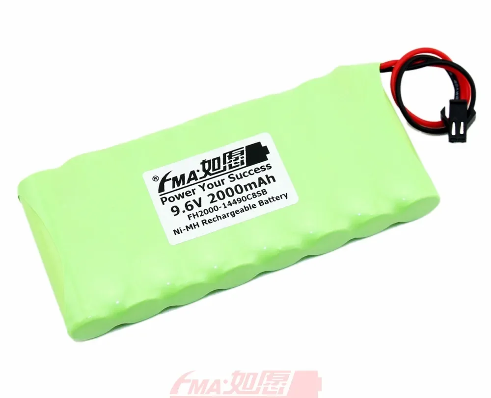 Nickel Metal-Hydride Ni-MH 9.6V 2000mAh Rechargeable Battery for Emergency Exit Door Light Power w/SM2P AA_8SB