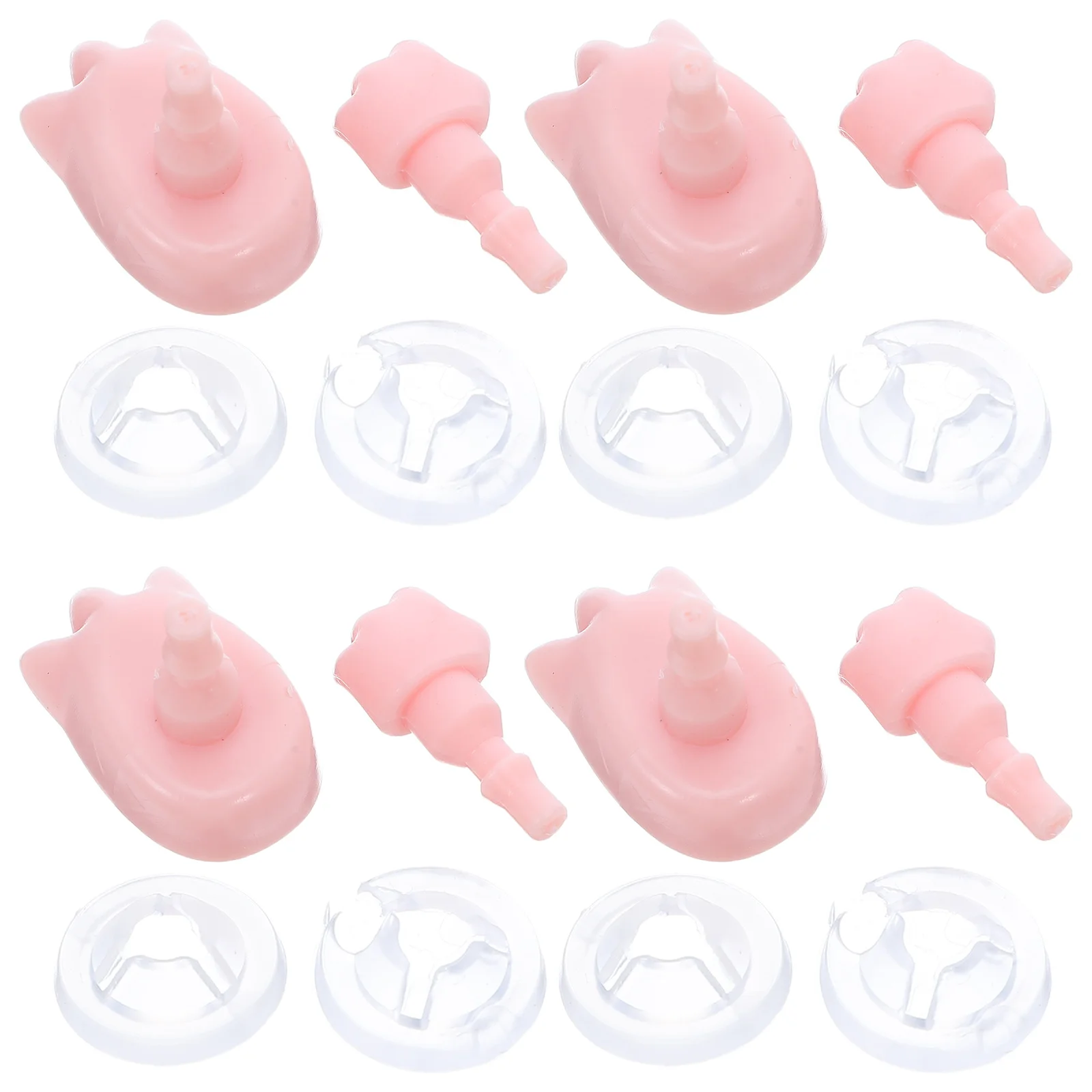 

4Sets Mini Hands Feet Replacement Components High Precision Plastic Joints Perfect for Action Figure Repair Creative Display