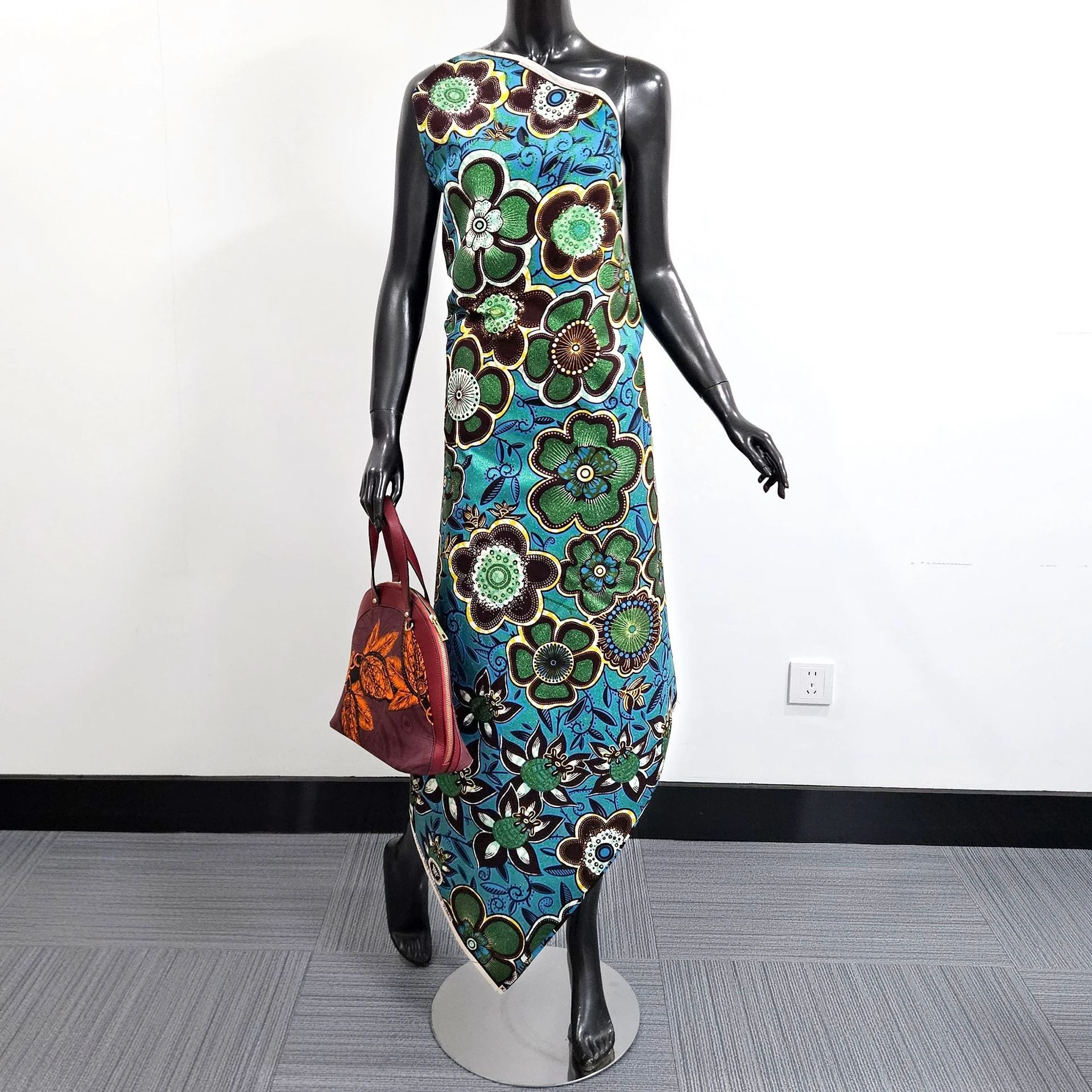 green-floral-cotton-african-waxed-fabric-diy-sewing-blue-dress-clothes-pants-cotton-fabric-115cm-wide-6yards-long-r7123