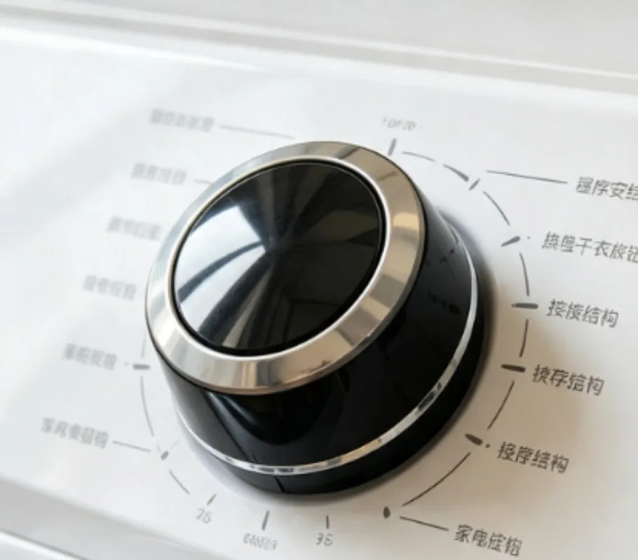 Two Color Control Knob Black Transparent Laundry Drum Washing Drying Machine Function Select Button Spare Accessories