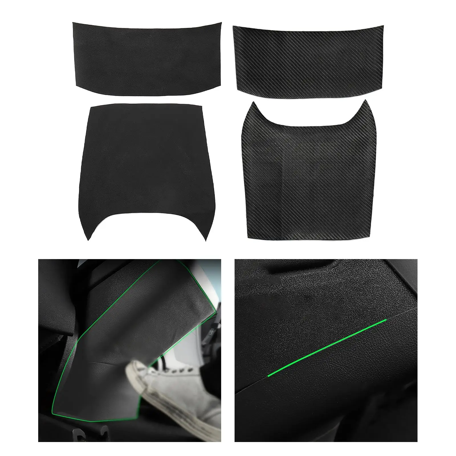 Anti Kick Pad Interior Protective Armrest Box Cover Fit for Model 3