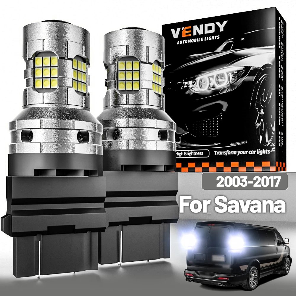 

2 шт. светодиодный фонарь заднего хода для GMC Savana 2003-2017 2007 2008 2009 2010 2011 2012 2013 2014 2015 2016 аксессуары Canbus