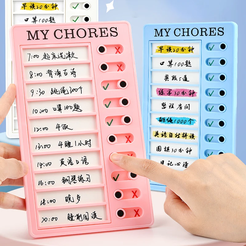 Self Discipline Check List Plastic Memo Board Daily Weekly Monthly Planner Kawaii To Do List Korean Stationery Office