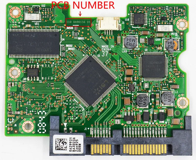 Hitachi hard disk circuit board number 110 0A90156 01 , 220 0A90156 01 / 0A58786  0A29931  HDE721010SLA330