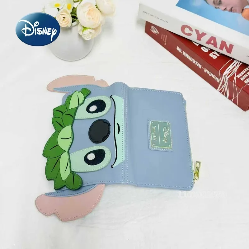 Disney New Loungefly Original Stitch Wallet Large Capacity Women's Wallet Multiple Card Slots Fashion 3D Wallet High Quality