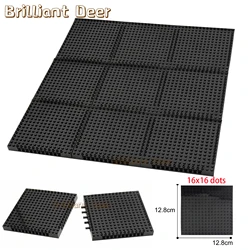 Connectable 16X16 Dots Baseplate Pixel Art Building Block Bottom Plate 65803 1X1 Dots Brick Part Compatible 40179 Kids Toy Gift
