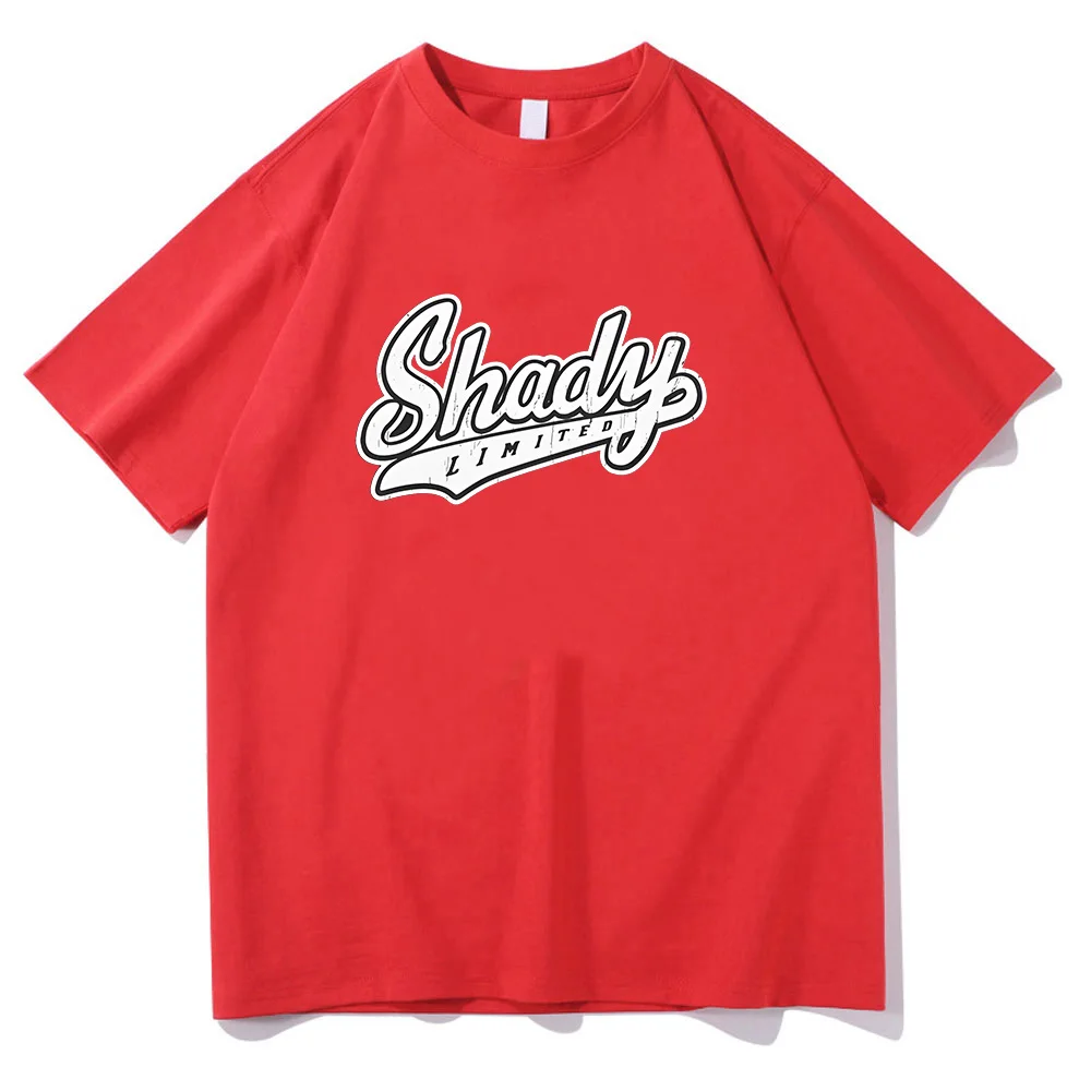 ايمينيم شادي تي شيرت مغني الراب الموسيقى هدية لمحبي تي شيرت الرجال النساء جولة الرقبة قصيرة الأكمام الشارع الشهير ملابس قطنية عالية الجودة