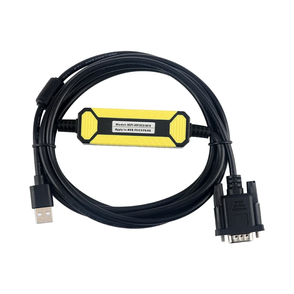 HSP5 00F50C0-0010 for KEB F5 C5 F6 H6 Inverter Deriver Debugging Cable Programming Data Download Communication Line USB-KEB