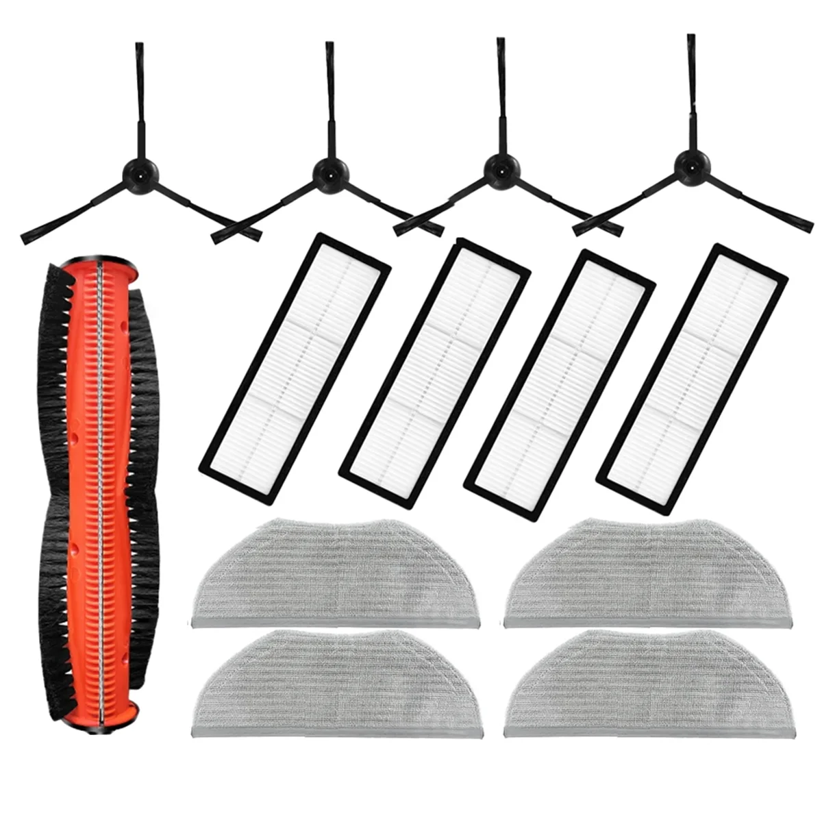 

A66T для робота-пылесоса XiaoMi S10T STFCR01SZ, запасные части, аксессуары, роликовая боковая щетка, фильтр Hepa, ткань для швабры