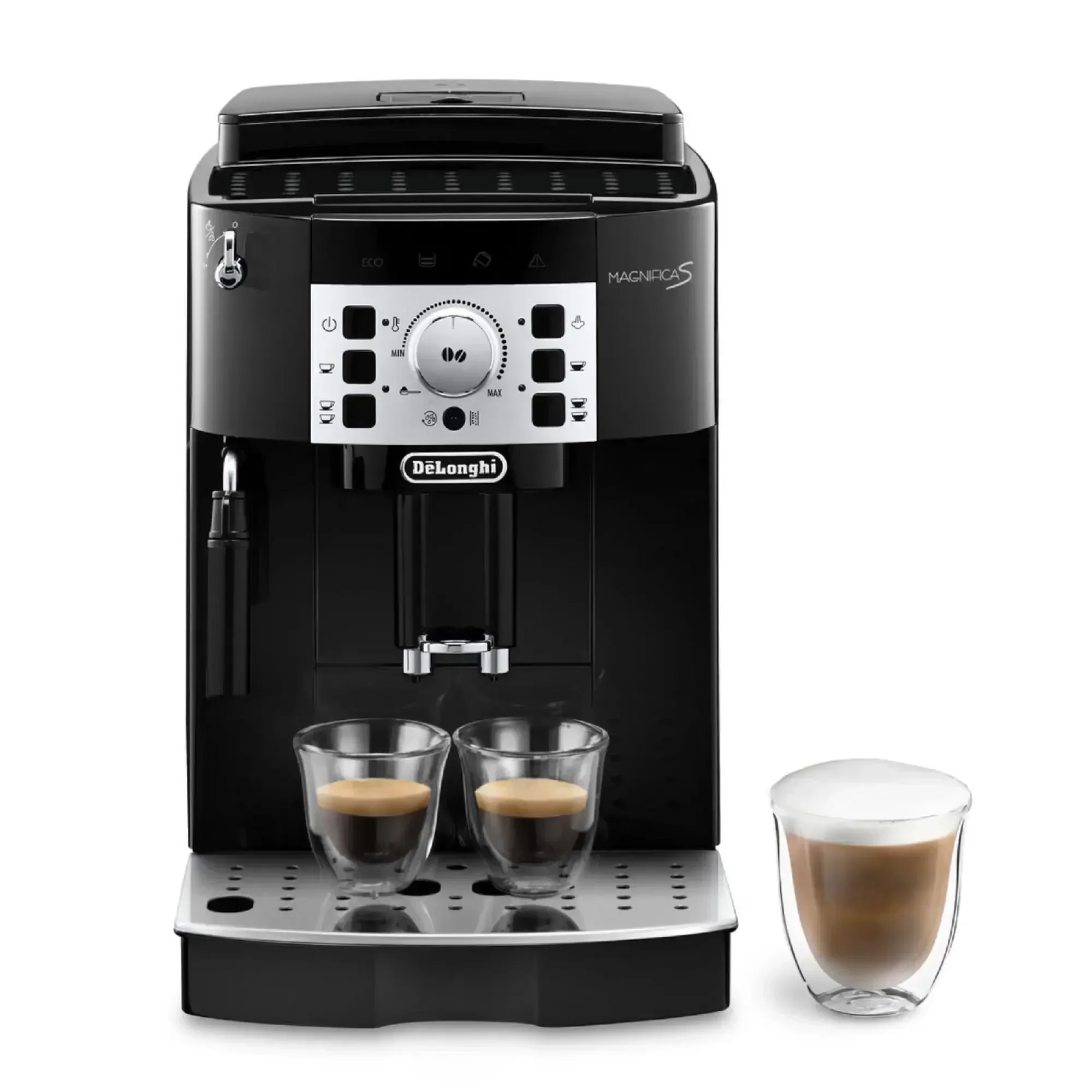 De'Longhi Magnifica S ECAM22.110.B, Coffee Maker with with Milk Frother, Automatic Espresso Machine with 2 Hot Coffee Drinks Rec