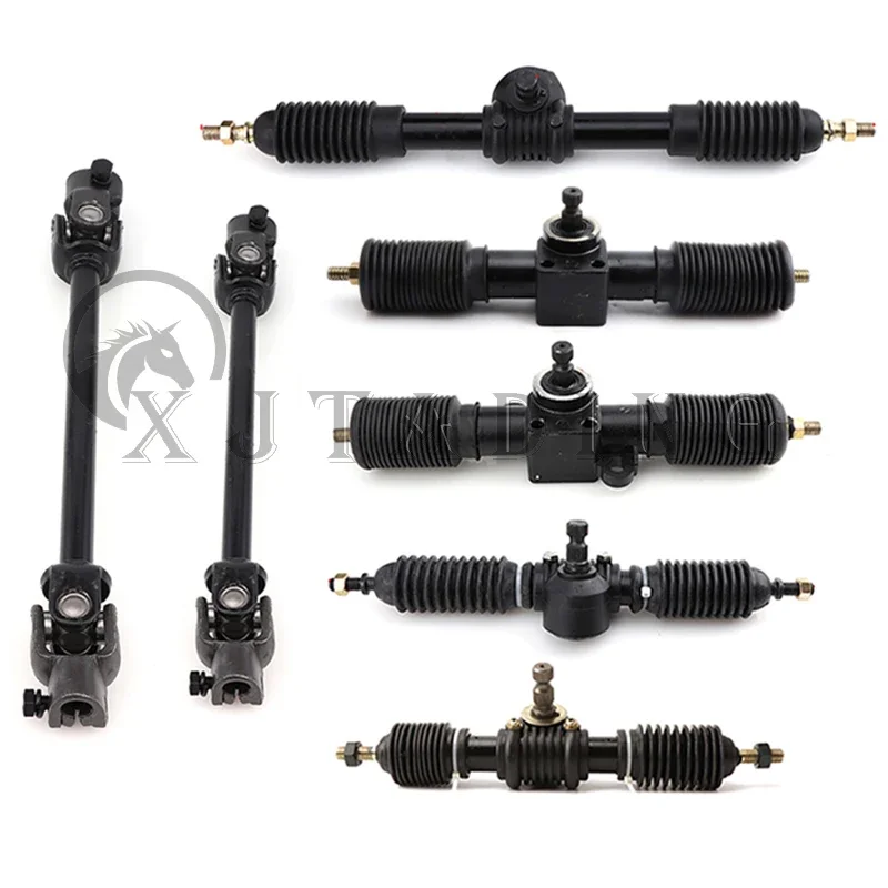 300mm 320mm 420mm Przekładnia kierownicza z wspomaganiem Zestaw zębatek pasuje do DIY Chiny ATV Go Kart Buggy Buggy Karting UTV Quad Bike Parts