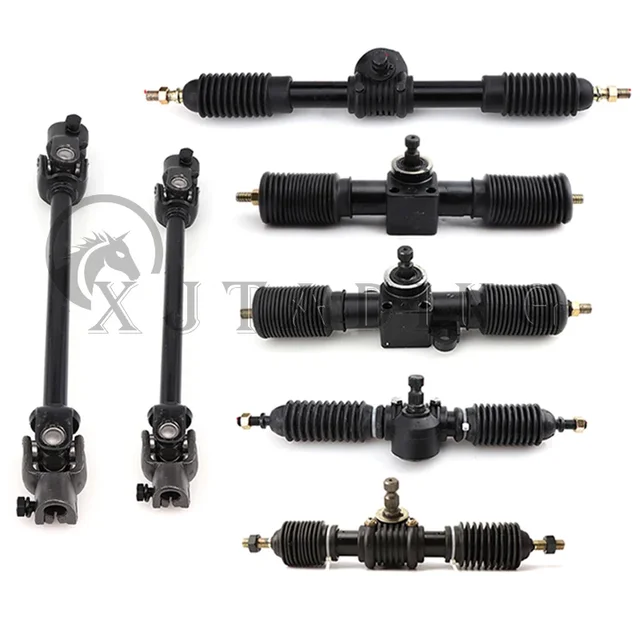 300mm 320mm 420mm Przekładnia kierownicza z wspomaganiem Zestaw zębatek pasuje do DIY Chiny ATV Go Kart Buggy Buggy Karting UTV Quad Bike Parts