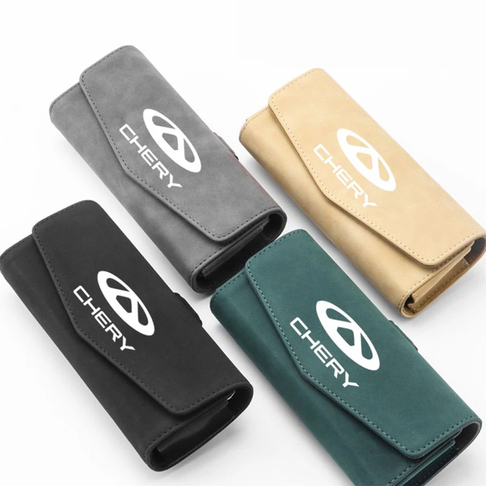 For Chery Tiggo 7 Pro 5X 8 pro 5plus 8plus omoda Suede Car mounted glasses case glasses clip storage modification Accessories