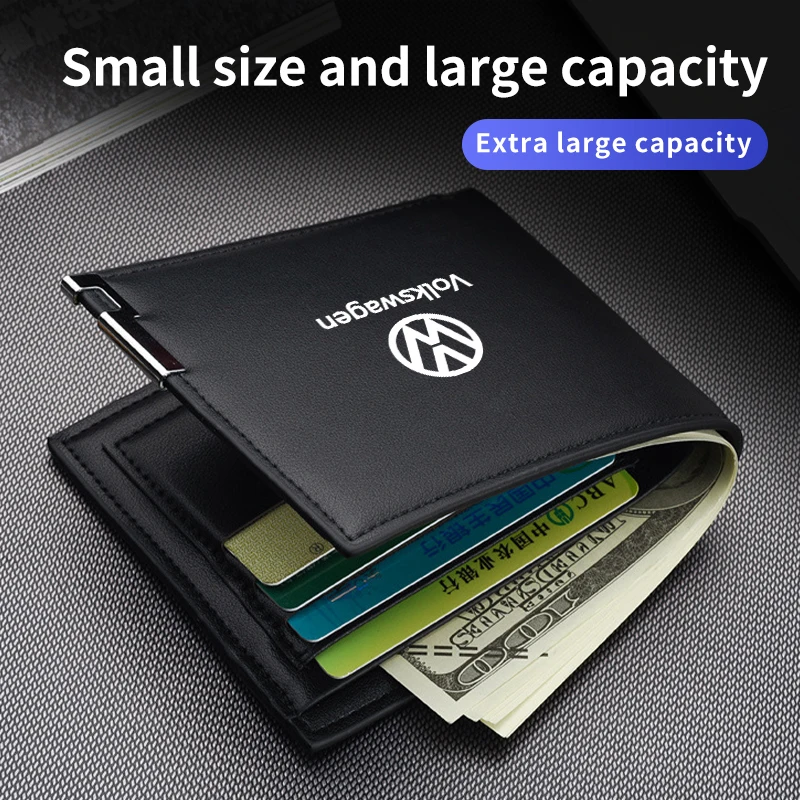 Car Driver\'s Licence Organiser Insurance Card Holder Wallet Purse For Volkswagen VW Tiguan Jetta Polo Golf Passat T-ROC Touareg