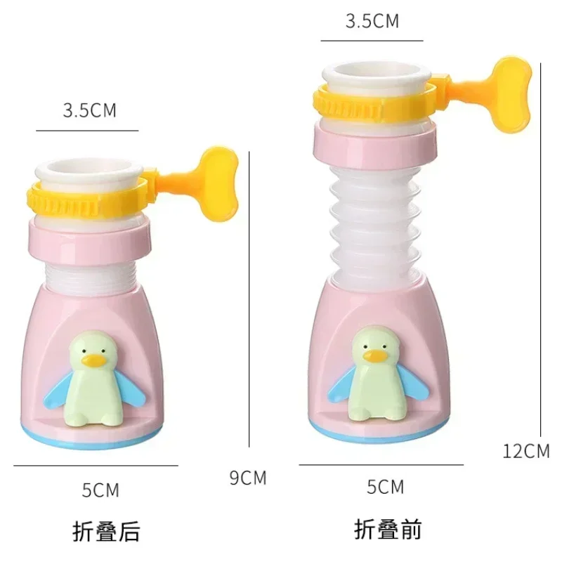 1pc Cute Penguin Kitchen Faucet Splash-Proof Shower Head, 360° Swivel Retractable Tap with Universal Connector