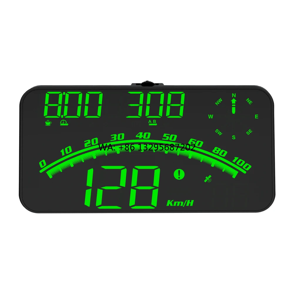 

HUD Display G10 Speedometer Head up Display Auto Meter Electronics GPS Speed Green LED Large Screen Car Accessories