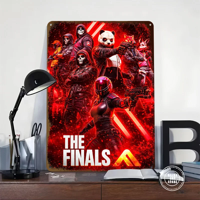 The Finals Game Metal Poster Customized Wall Art Retro Vintage Metal Signs for Man Cave Home Decoration Gaming Bathroom Decor
