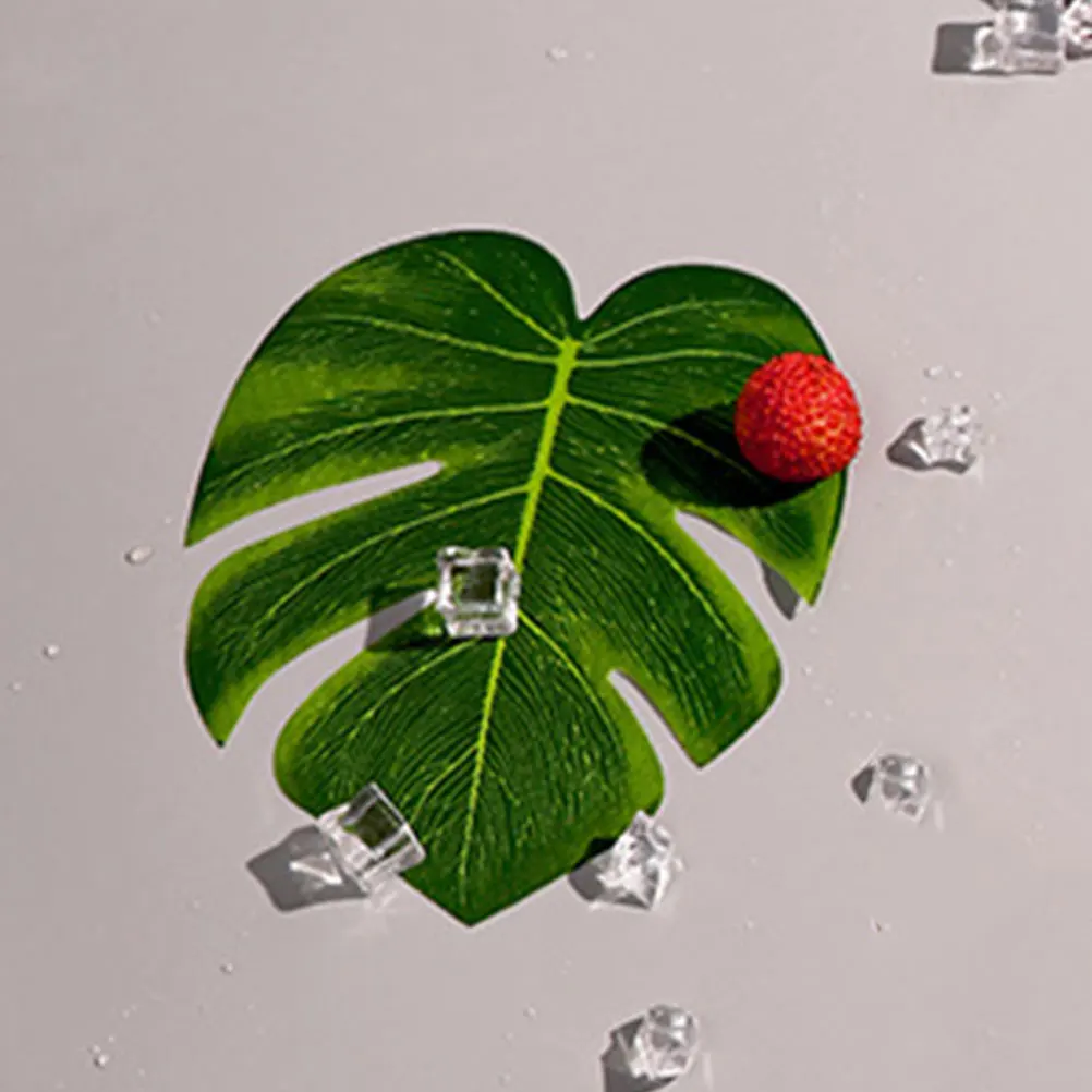 

10 Pcs Monstera Decoration Realistic Artificial Leaves for Home Party Sashimi Layout Lifelike Adornment