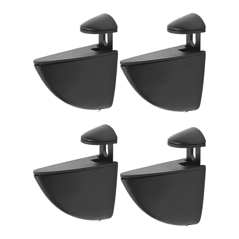 Zinc Alloy Glass Shelf Supports Adjustable Brackets for 2 21mm Thick Glass or Wood for Stylish Storage Solutions