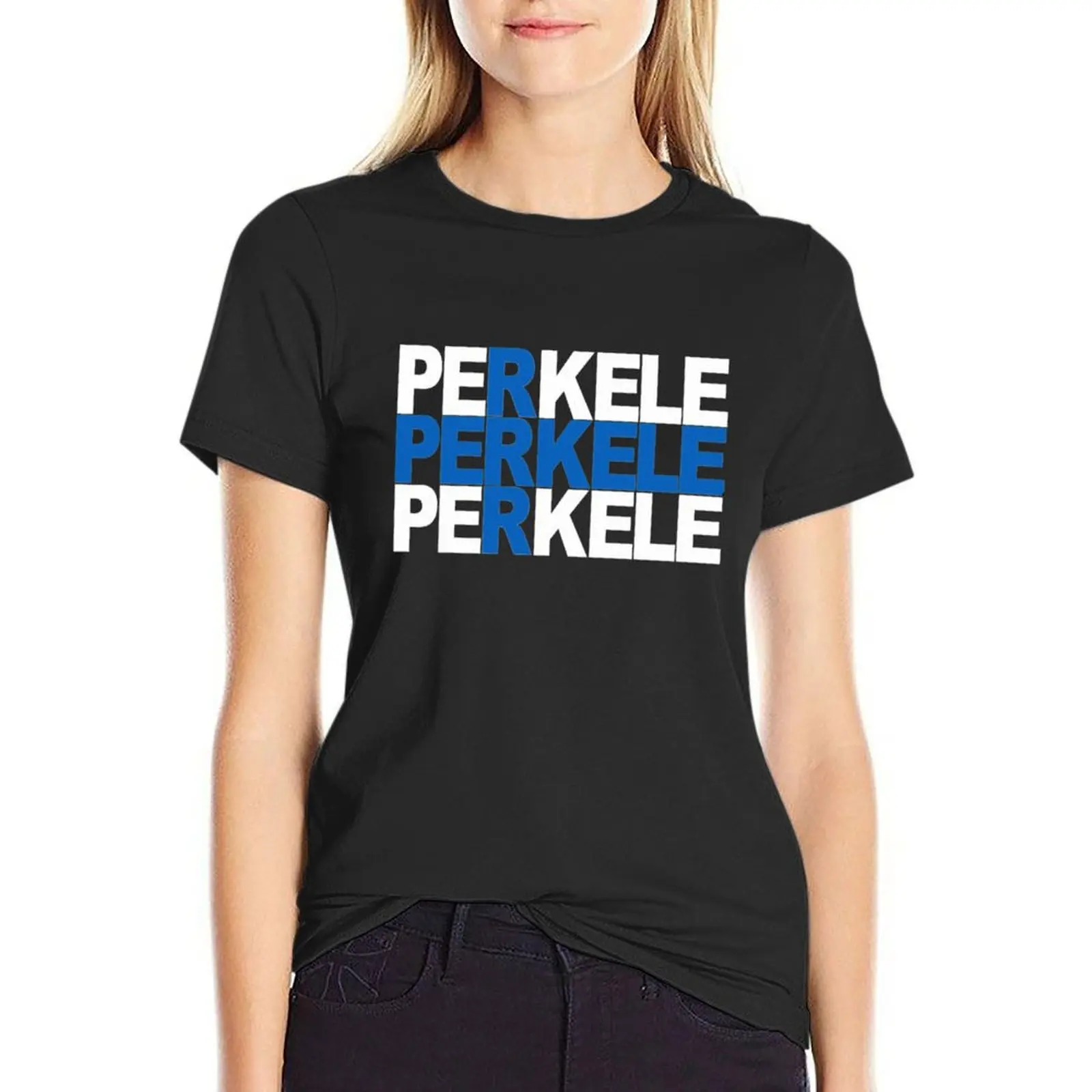 Perkele T-Shirt anime clothes Blouse summer top t shirt Women