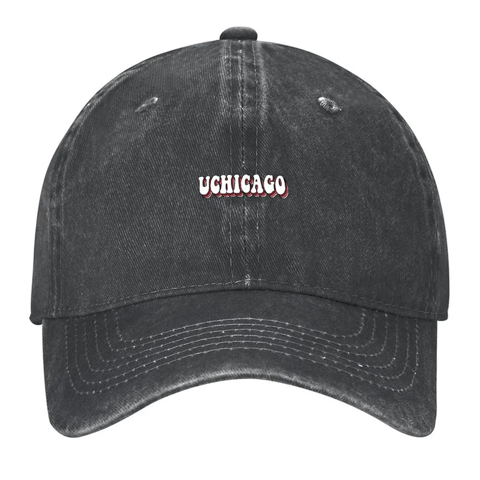 

University of Chicago UChicago Groovy Baseball Cap Luxury Man Hat Luxury Cap Sunscreen Christmas Hat Men Caps Women's
