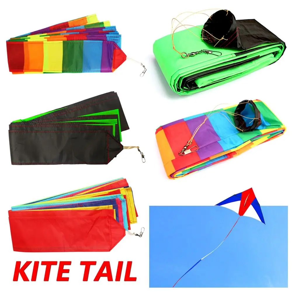 New 10 Meter Kite Tail Dynamic DIY Toy Kite Extension Children Gift Kite Accessory Garden Outdoor Sports