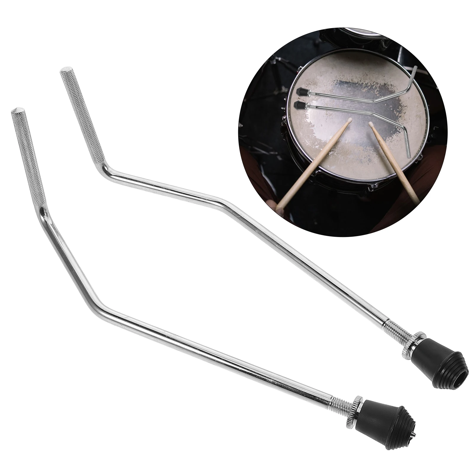 

2pcs Adjustable Drum Kit Legs Floor Rods Feet Holder Bass Spurs Replacement Parts Snare Stand Metal Floor Leg Bracket Anti Skid