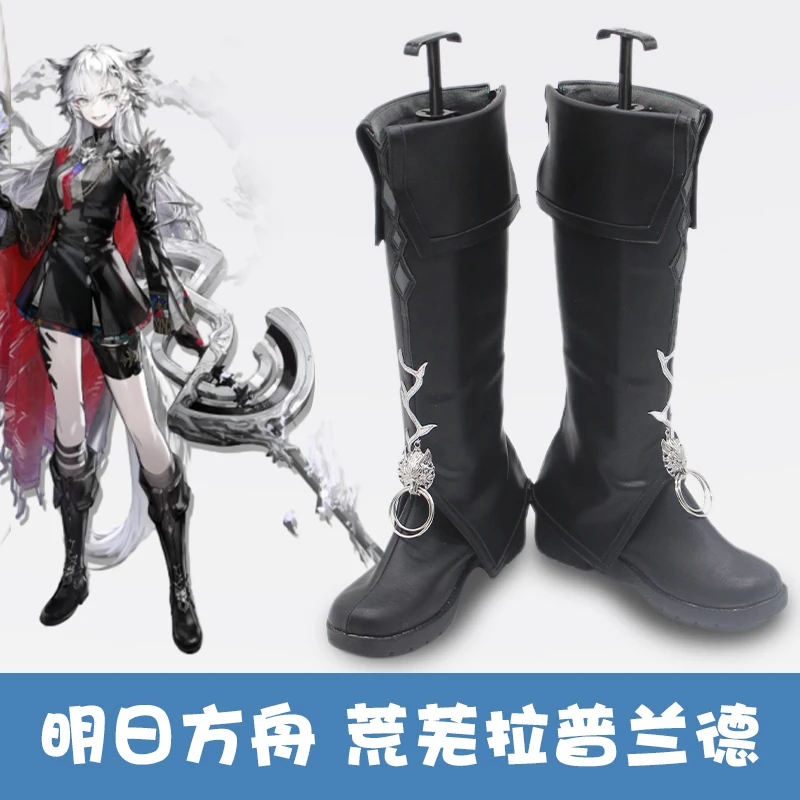 Arknights Lappland The Decadenza Cosplay Shoes Boots Lappland Cosplay Shoes Anime Party Uniform Hallowen Play Role Clothes