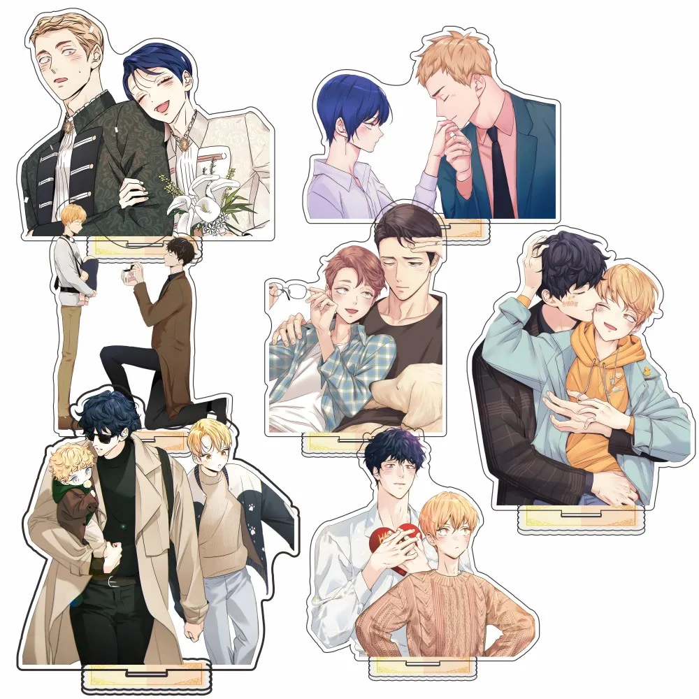 Love Is an Illusion! BL Yaoi Manhwa Acrylic Standee Anime Collectible Gift Desk Decor 15cm Acrylic Stand Model Bracket Keychain