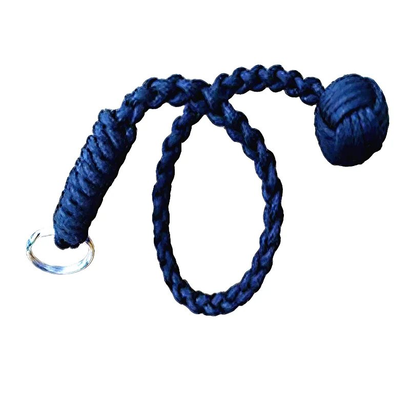 

Monkey Fist Keychain 1 Steel Ball Self 550 Survival Paracord lanyard271S