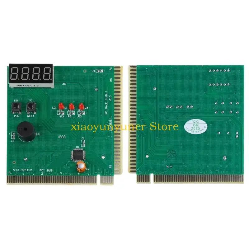 P9JB PCI & ISA Motherboard Tester Diagnostics Display 4-Digit PC Computer Mother Board Debug Post Card Analyzer