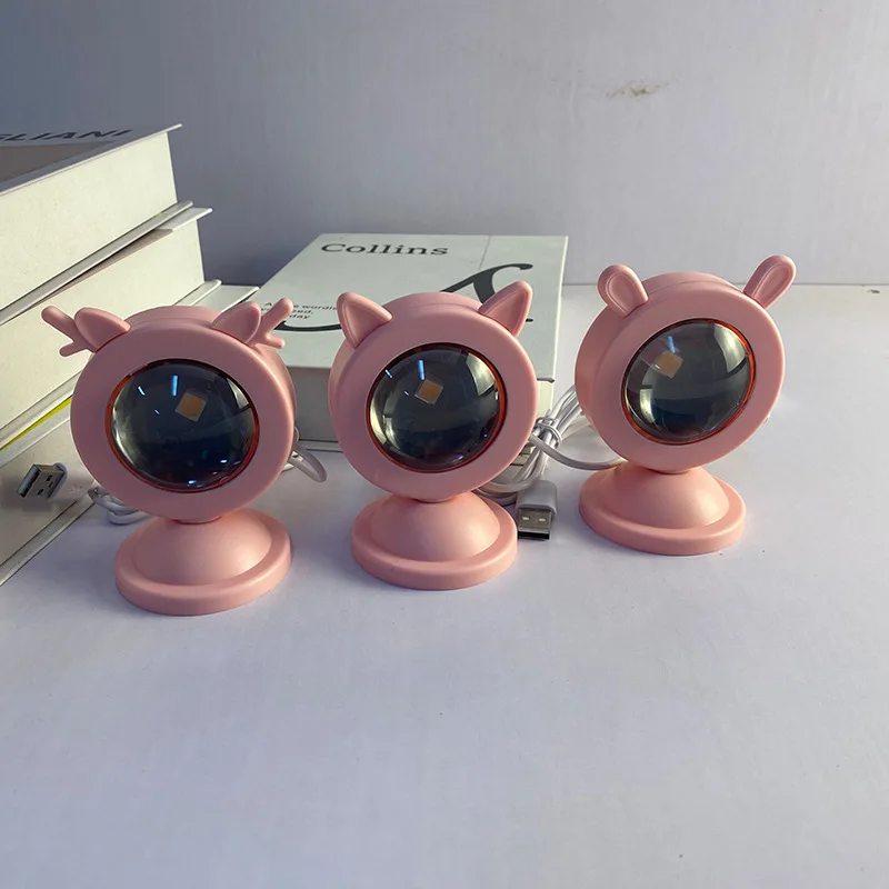

Pink ears, the sun never sets, ambient projection light, live color sunset light