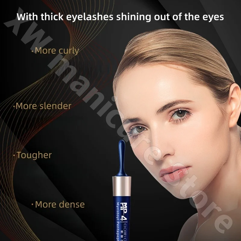 Płyn do rzęs Nutmeg Eyelash Nutrition Acyl Pentapeptide Mascara Naturalny, wydłużający, pogrubiający, podkręcający tusz do rzęs z polipeptydami MP4, 10 ml