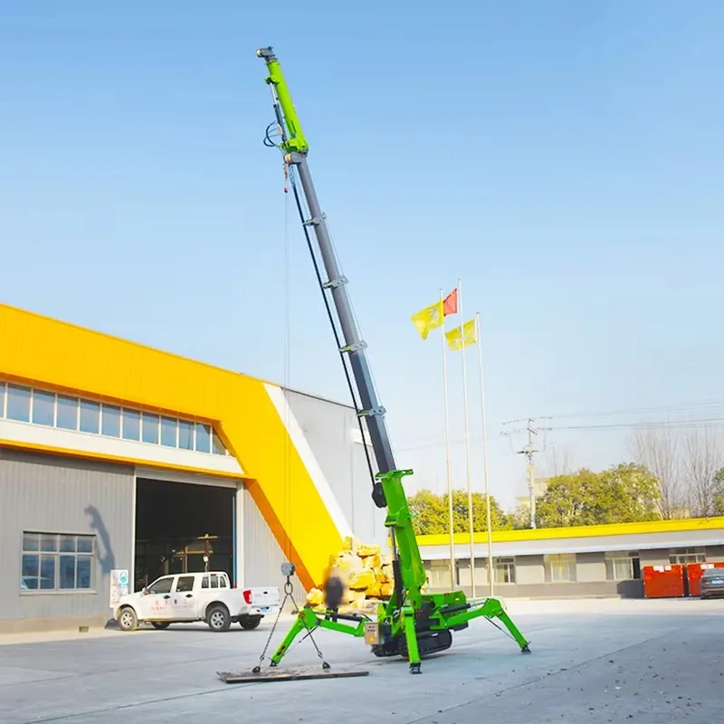 Precision Operation Spider Crane 8 Ton Mini Portable Electric Fly Jib Stabilizer System Construction Building Sites