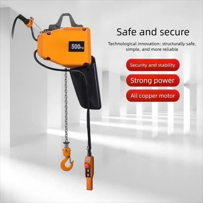 Portable & Fixed Chain Lifting Block Hand Operated Chain Tackle Small Hoisting Machine For Light Weight Material Lifting