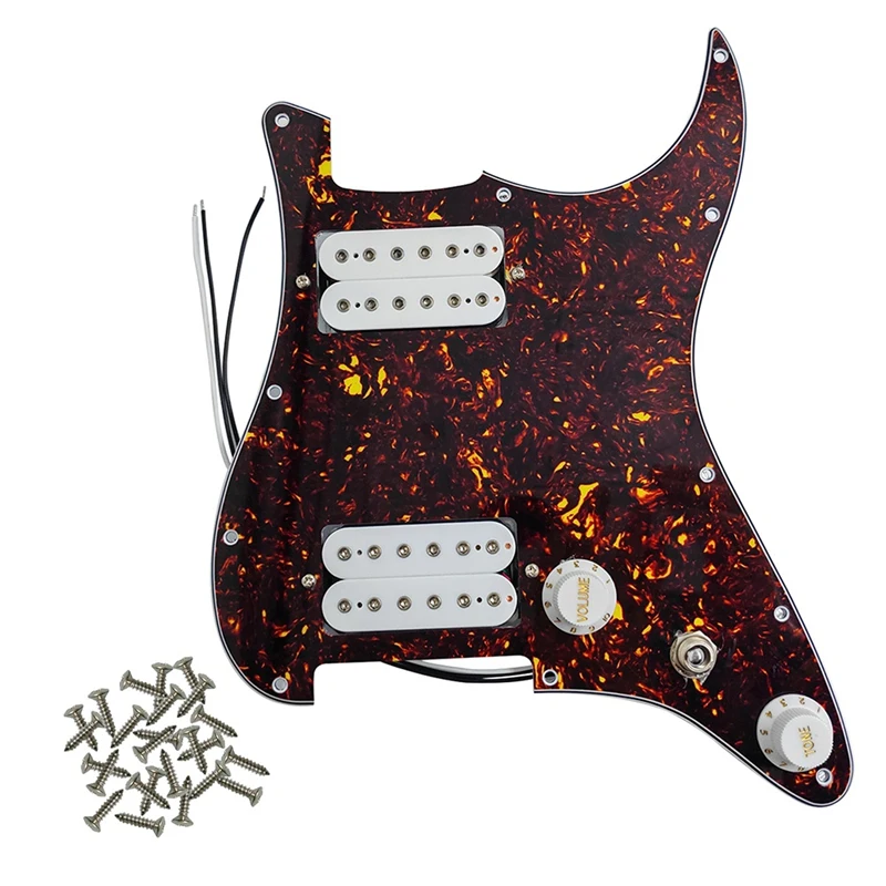 

Top-For ST Guitar HH Coil Splitting Prewired Silence Switch Set For ST SQ Electric Guitar Pickup Panel