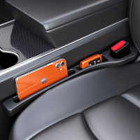 Car Seat Gap Filler Strip Organizer Storage Box For Jaguar XE XF XK XKR XFL E-Pace F-TYPE F-Pace X8 XJ XJL A9 A8 Auto Accessorie