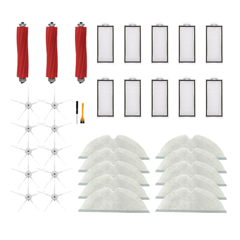 

Y32A Main Brush Side Brush Filter Mop Cloth for Max, Max+, Plus,T8 Robot Vacuum Cleaner Spare Parts
