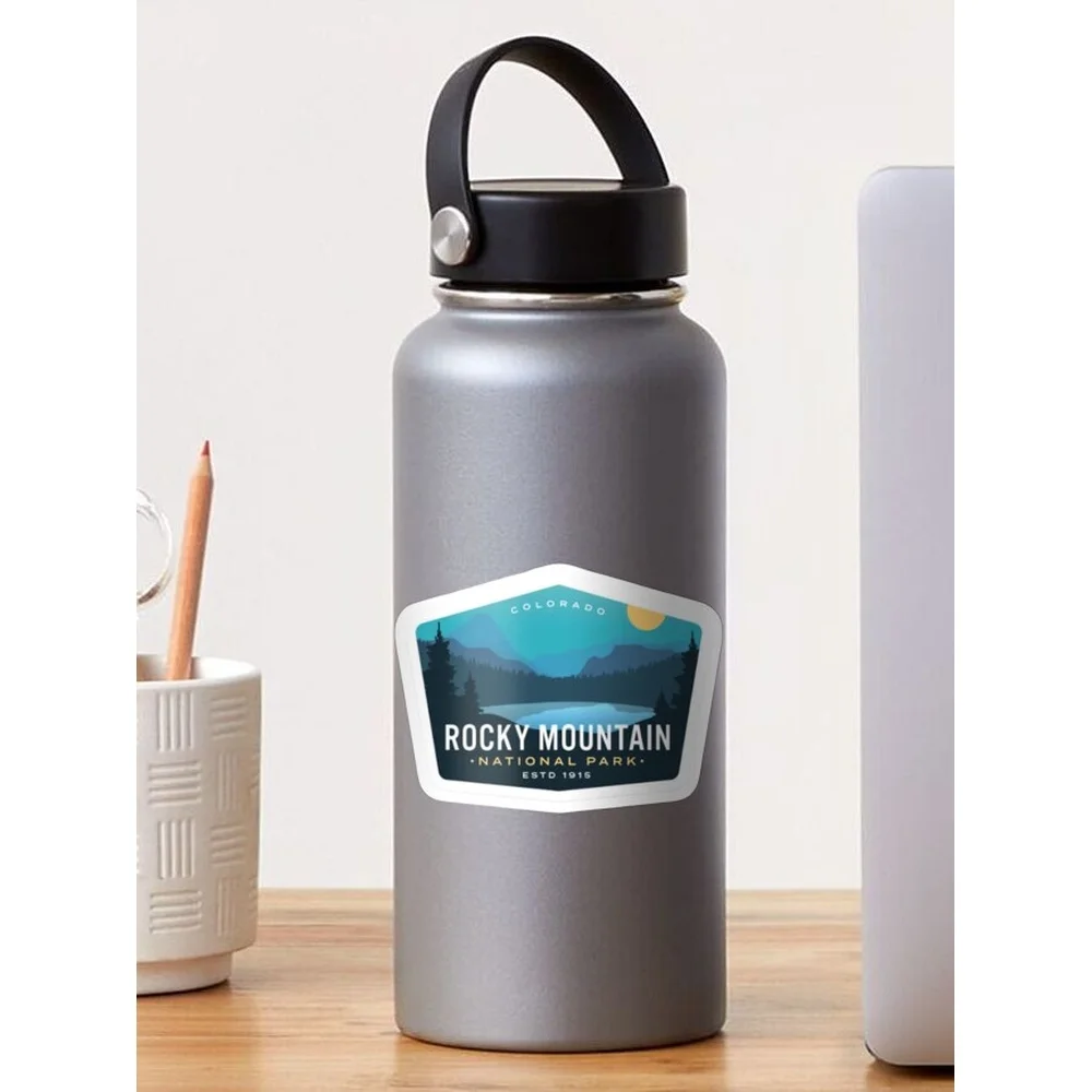 Rocky Mountain National Park Sticker for Laptop Decor Bedroom Car Cute Cartoon Art Fashionable Public Suitcase