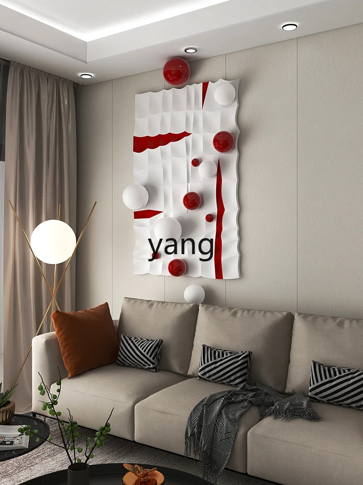 LMM Modern Light Luxury Home Entrance Painting 3D Relief Living Room Hanging Painting