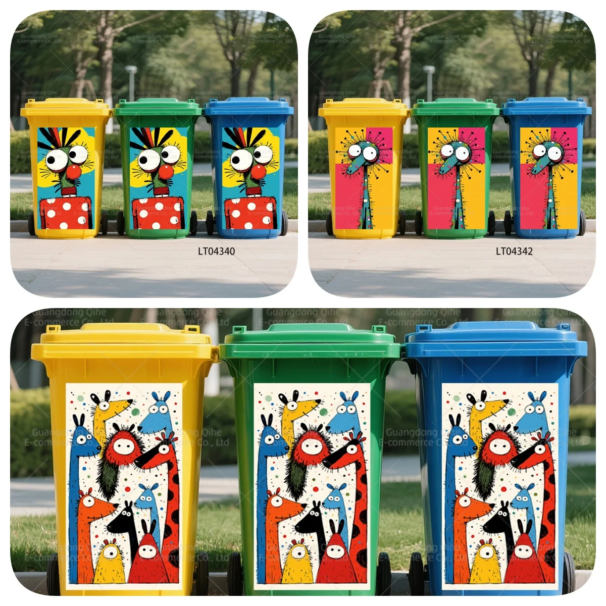 2026 New Year Decorations Doodle Style Container Stickers Ou