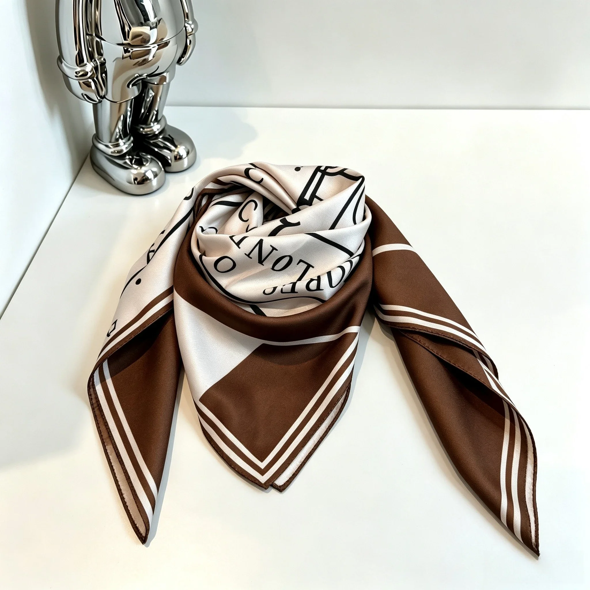 Echarpe-en-soie-de-luxe-pour-femmes-motif-horloge-chale-anti-uv-echarpe-polyvalente-foulard-et-accessoire-de-vetement-cadeau-festif