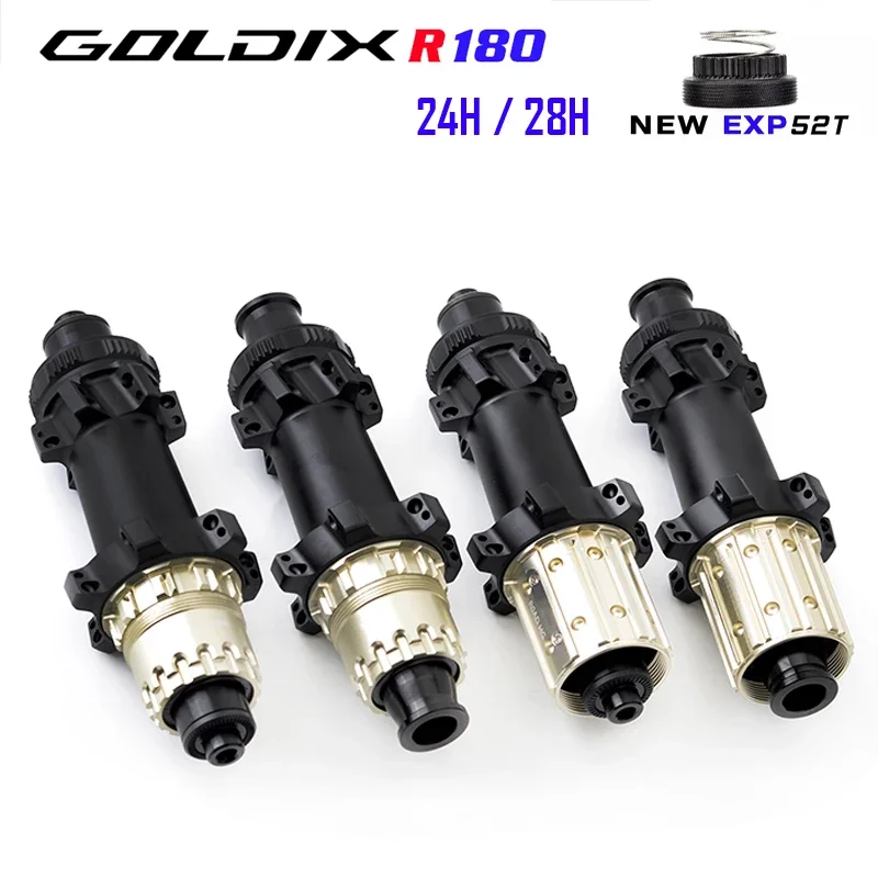 

GOLDIX R180 road gravel bicycle hub Center Lock 24/28H 52T ratchet suitable for SHIMANO and SRAM 11/12 speed bicycle accessories