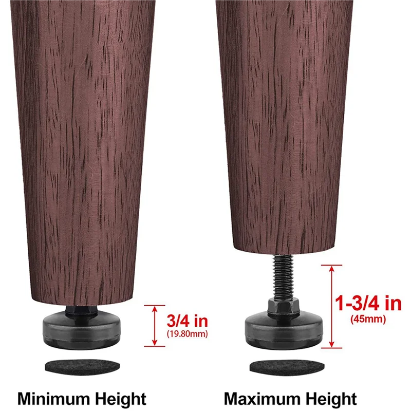 ABUP-16Pcs Furniture Levelers Heavy Duty Furniture Leveling Feet Adjustable Leg Levelers For Cabinets Tables Chairs Raiser